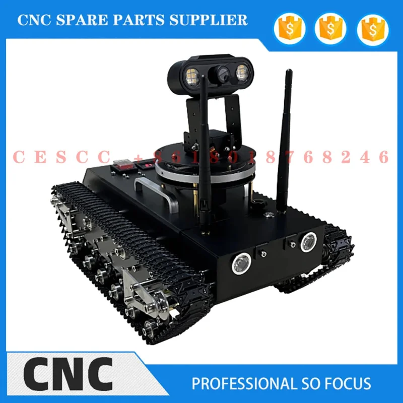 WT-200S Tracked Remote Control Tank Off-Road With Video Image Transmission Outdoor Shooting Reconnaissance Vehicle