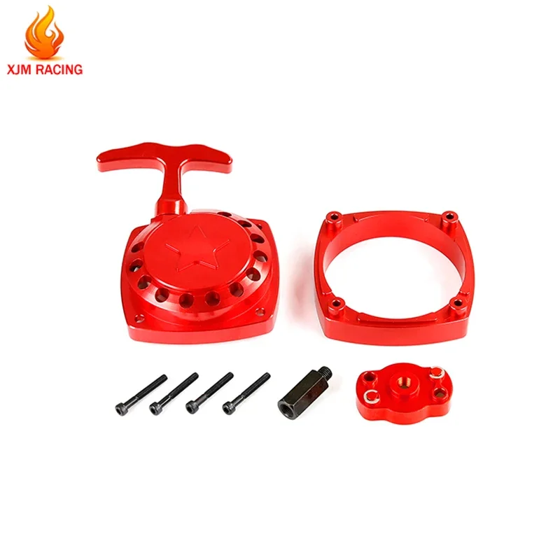Metalen Easy Pull Starter met Turbine Wijzerplaat Set voor 1/5 HPI ROVAN KM BAJA Losi 5T FG GoPed RedCat 23cc-30.5cc MOTOREN Onderdelen