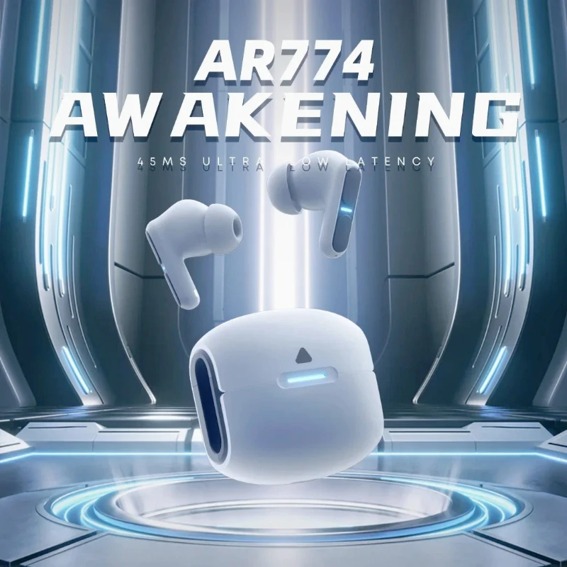 

Беспроводные наушники 5.3 Bluetooth TWS с двойным режимом и шумоподавлением ENC для игр и музыки, совместимые с iOS