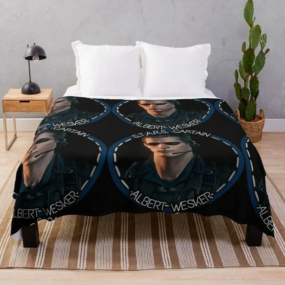 

Captain Wesker Throw Blanket Stylish Decor Blanket Gift for Friends Roommate