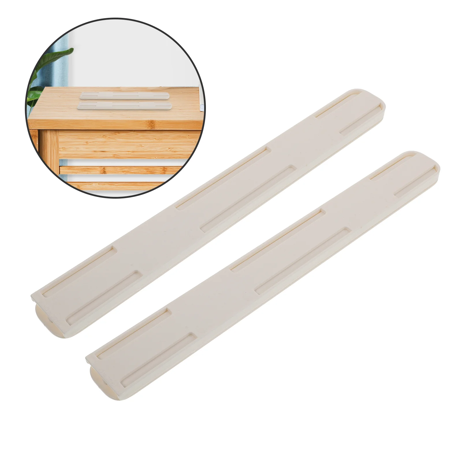 

Self Adhesive Slide Rails Storage Drawer Guides Self-adhesive Shelf