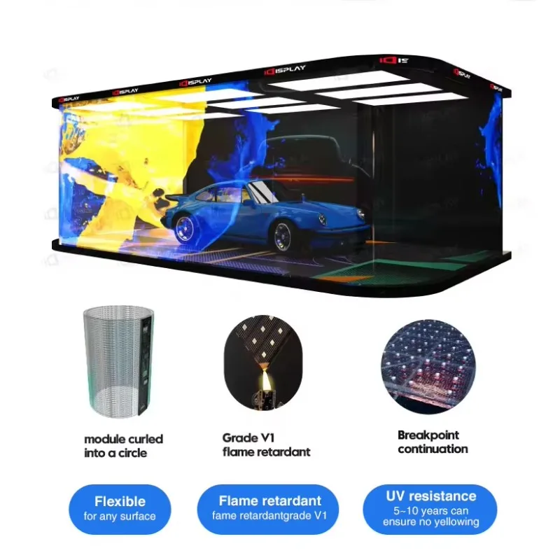 P1.875 Indoor LED Strip Ticker Screen Retail Supermarket Shelf Advertising Display