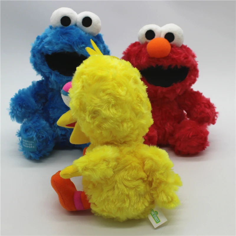 1piece 15cm classical Elmo Cookie Monster Big Bird Plush Toy Dolls Soft Stuffed Animals Children Educational Toys