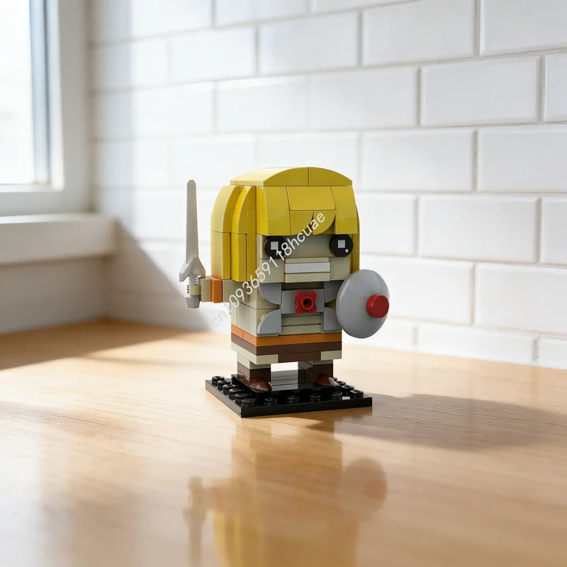 130 pièces MOC Brickheadz He-Man Masters Of The Universe Modèle de blocs de construction Architecture Idée Cadeaux de Noël Jouets éducatifs Briques