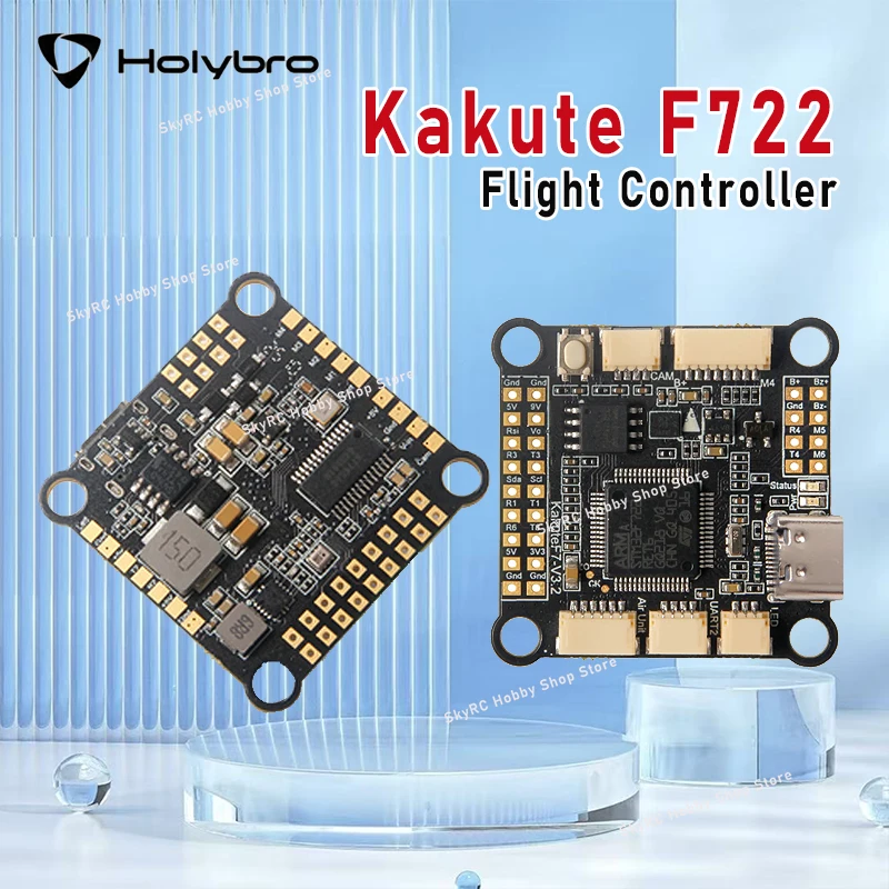 

Holybro Kakute F722 Flight Controller - 32-bit STM32F722, ICM42688P IMU, 3-8S Input, for FPV HD DIY Systems
