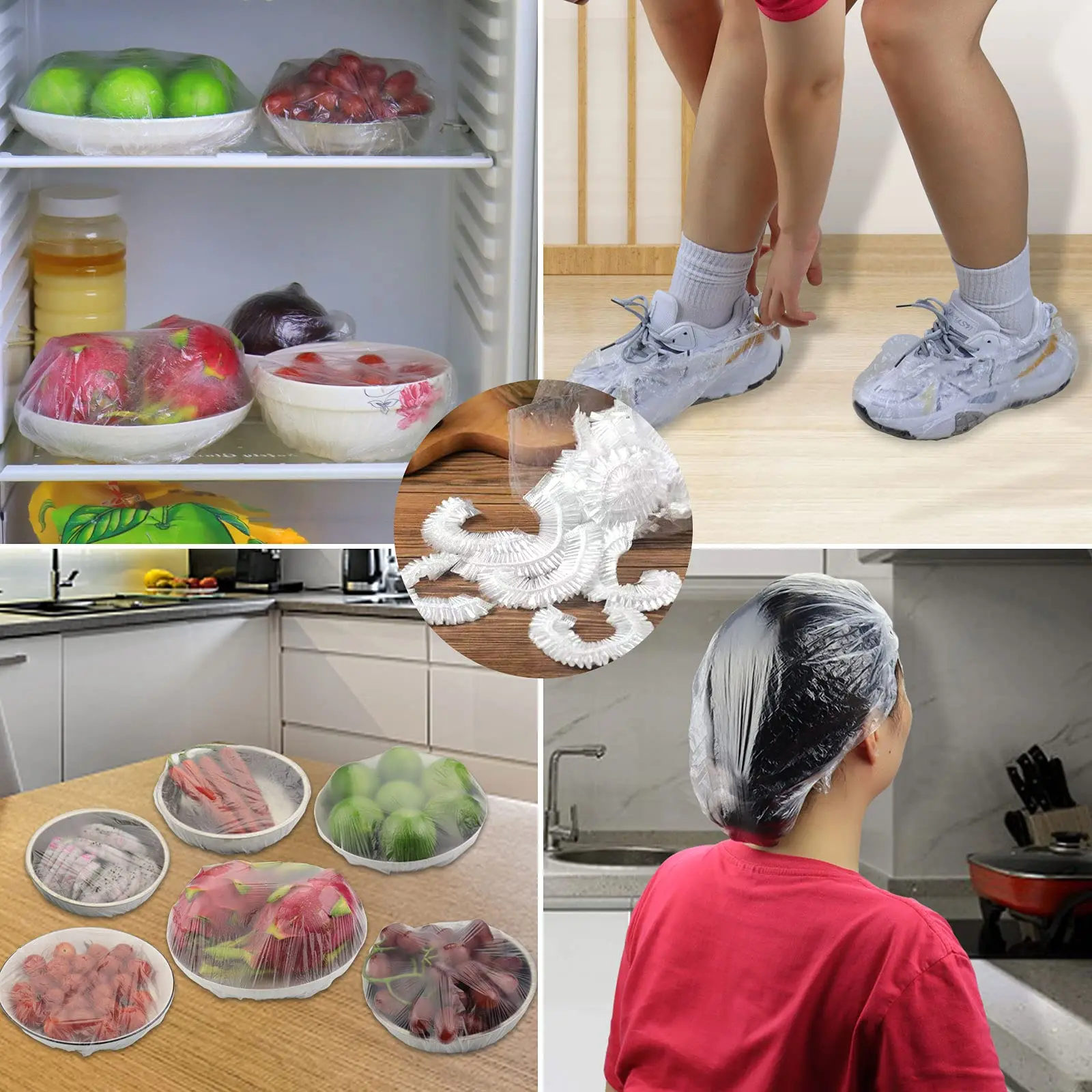 100/500PCS Disposable Fresh-keeping Bag Food Covers Fruit Storage Packaging Bags Kitchen Fresh Keeping Freshness image 5