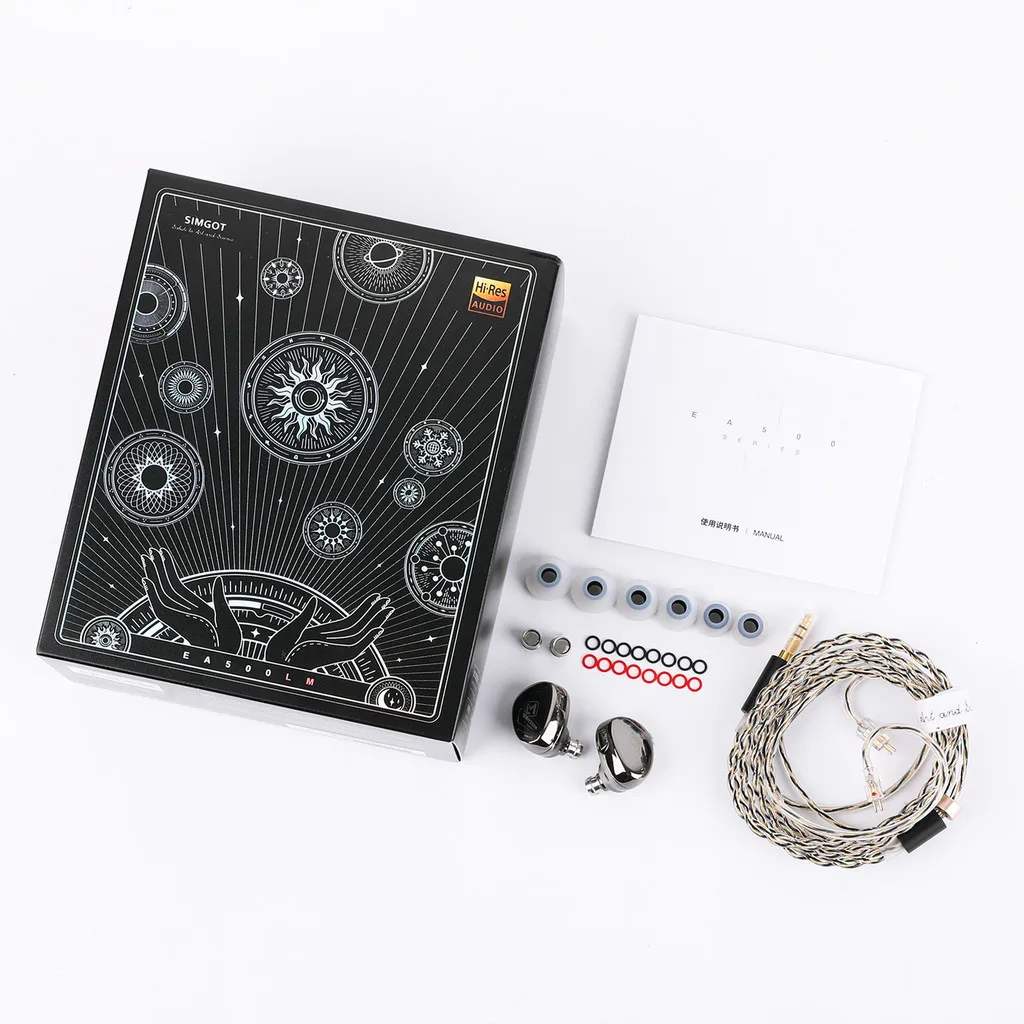 سماعات simagt-Lithium-Magnesium-magnium dynamese مزودة بمحرك ديناميكي ، مغناطيس مزدوج وتجويف مزدوج ، EA500 LM ، الجيل الثاني