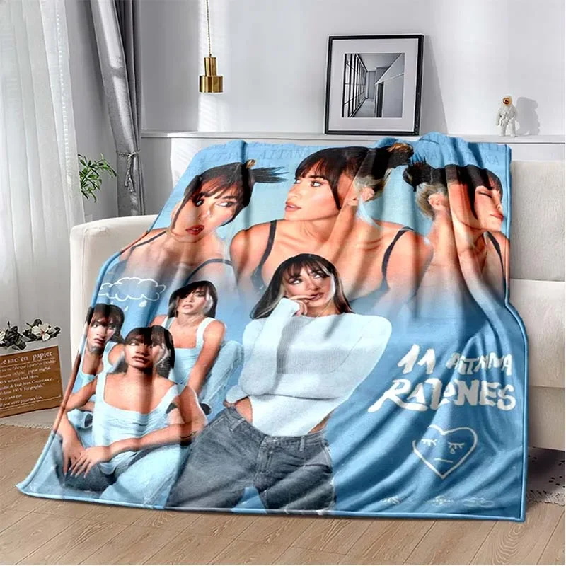 3D Spanish Singer Cute Aitana Blanket Flannel Soft Plush Blanket Living Room Bedroom Bed Sofa Picnic Blanket Children's Blanket