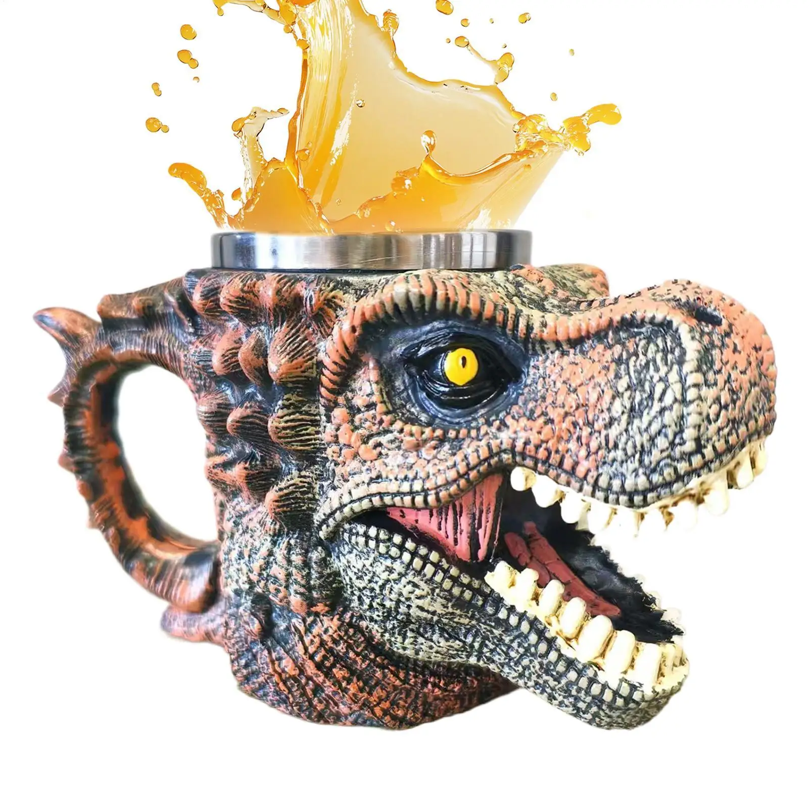 

Cute Mug Dinosaur Skull Shape Large Capacity Non Slip Cup Novelty Tea Mugs For Friends Tea Chocolate Beverages Drinks Birthdays