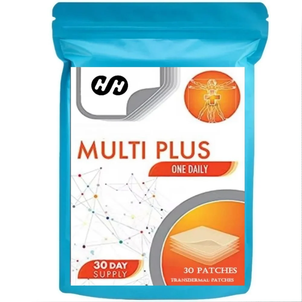 30 Patches Men's & Women's Proactive 65+ Multivitamin Transdermal Patches, with Vitamin Zinc, B12, Biotin, Calcium