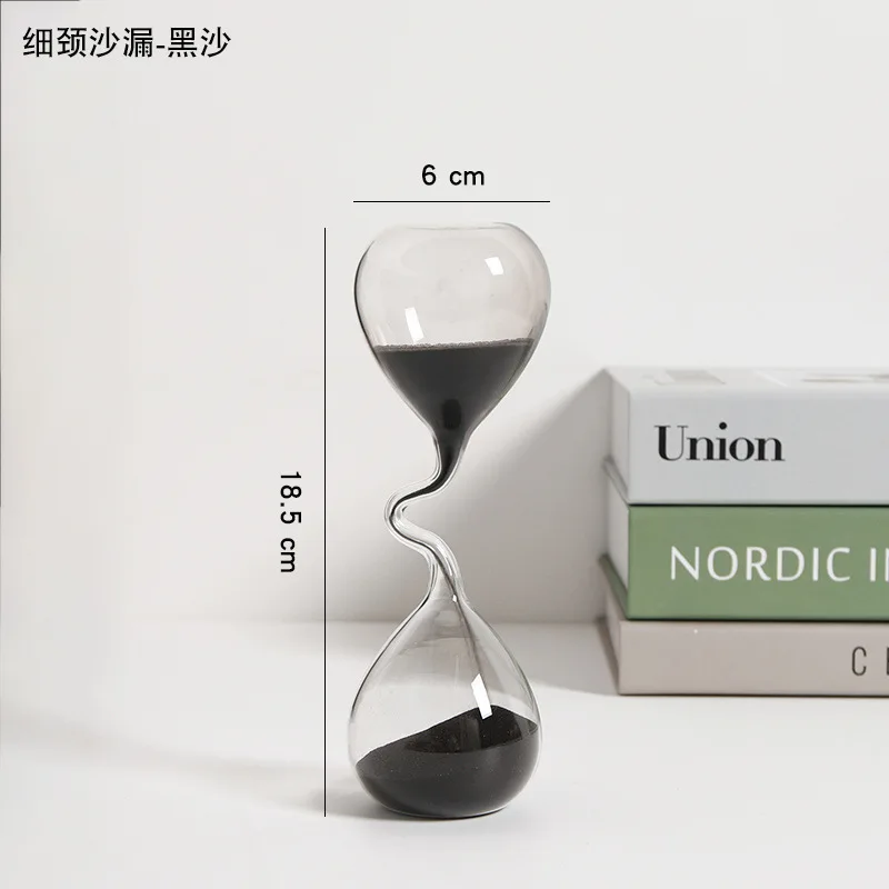 WW creative warping time hourglass timer ornament office desktop bedroom decoration light luxury high-end niche