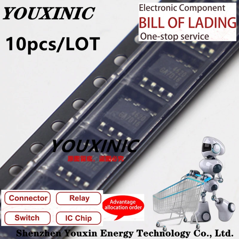 YOUXINIC  100% New Original AO4611 AO4612 AO4613 AO4614 AO4615 AO4616 AO4618 AO4619 AO4620 AO4622 AO4627 AO4629 SOP-8  MOSFET