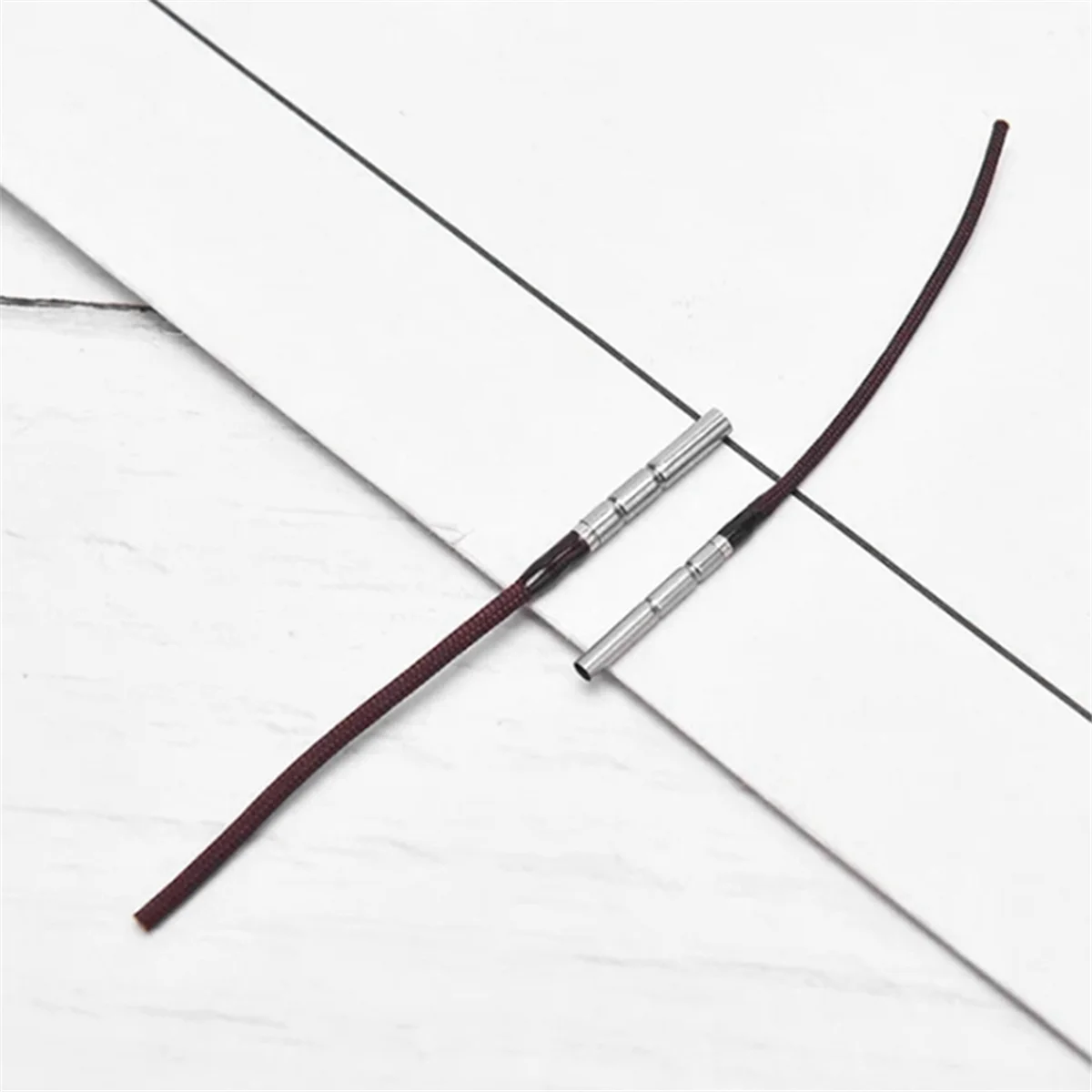 ABMO canne légèrement anneau pointe de tige corde canne à pêche en acier inoxydable tournant anneau rotatif tige rotative universelle légèrement corde. A