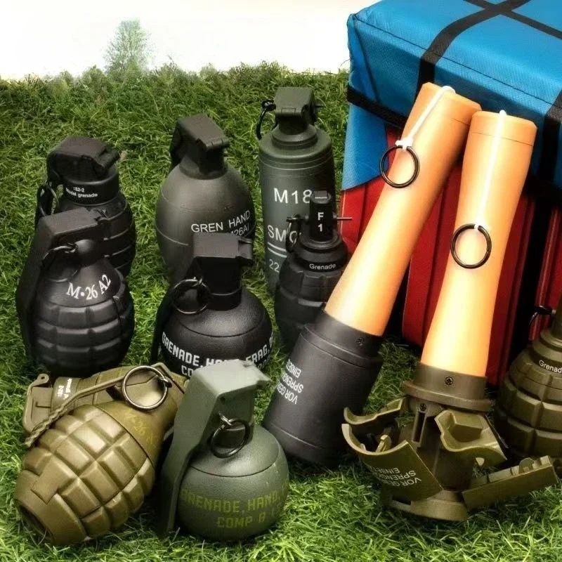 

1/2 шт. тактическая модель гранаты, игрушка, граната M67, военная модель дымовой гранаты, аксессуары для пейнтбола, охота CS