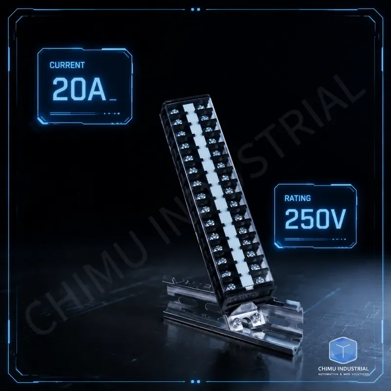 【CHIMU INDUSTRIAL】 for TD-2015 Insulated Terminal Block Rail Type 15-bit 20A Wiring Board
