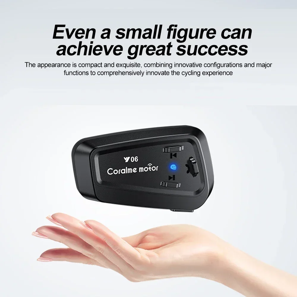 

Bluetooth 5.3 Motorcycle Helmet Headset - Wireless Waterproof Intercom System for Motorbike, Hands-Free Talking Earphone with No