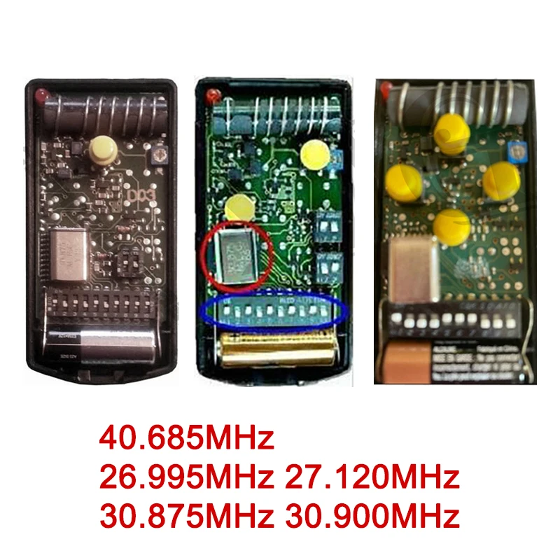 pour BT1K BT2K BT4K K1M K2M K4M Duplicateur de télécommande de porte de Garage 30.875MHz, Code fixe, commande d'ouverture de porte électrique