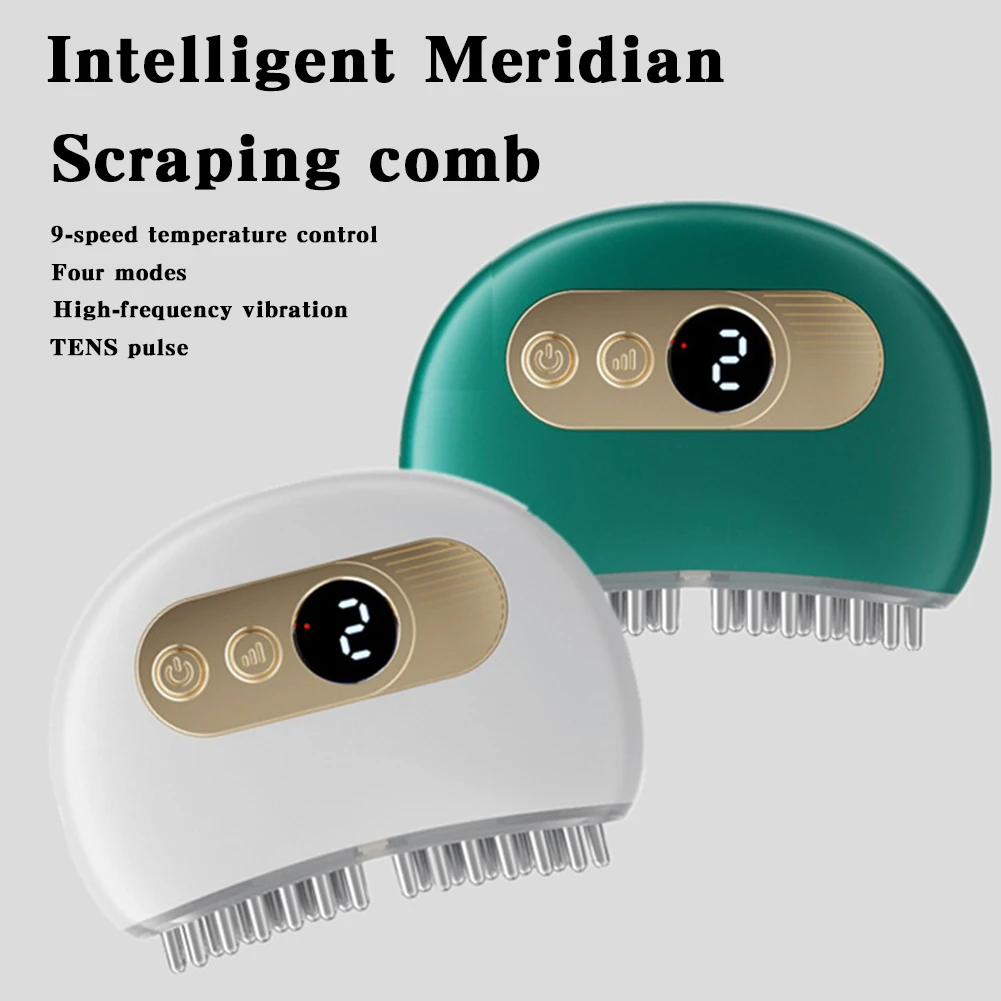 Head Meridians Massage Brush Multifunctional Vibrating Body Massager Birthday Gift