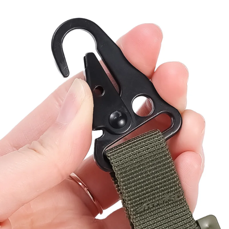 60cm High Quality Steel Wire Retractable Badge Reels Multi-purpose Tactical Backpack Hooks Outdoor Fishing Climbing Accessories