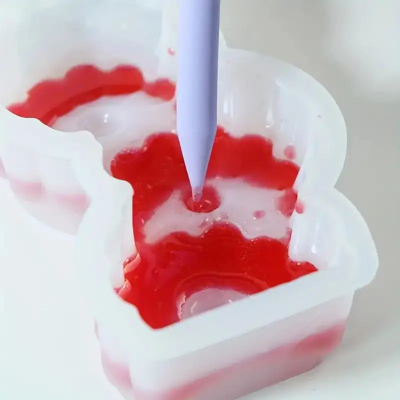 4pcs Silicone Epoxy Mixing Sticks Reusable Resin Stirrers Mixing Tools For Diy Liquid Paint Projects Durable And Easy To Clean