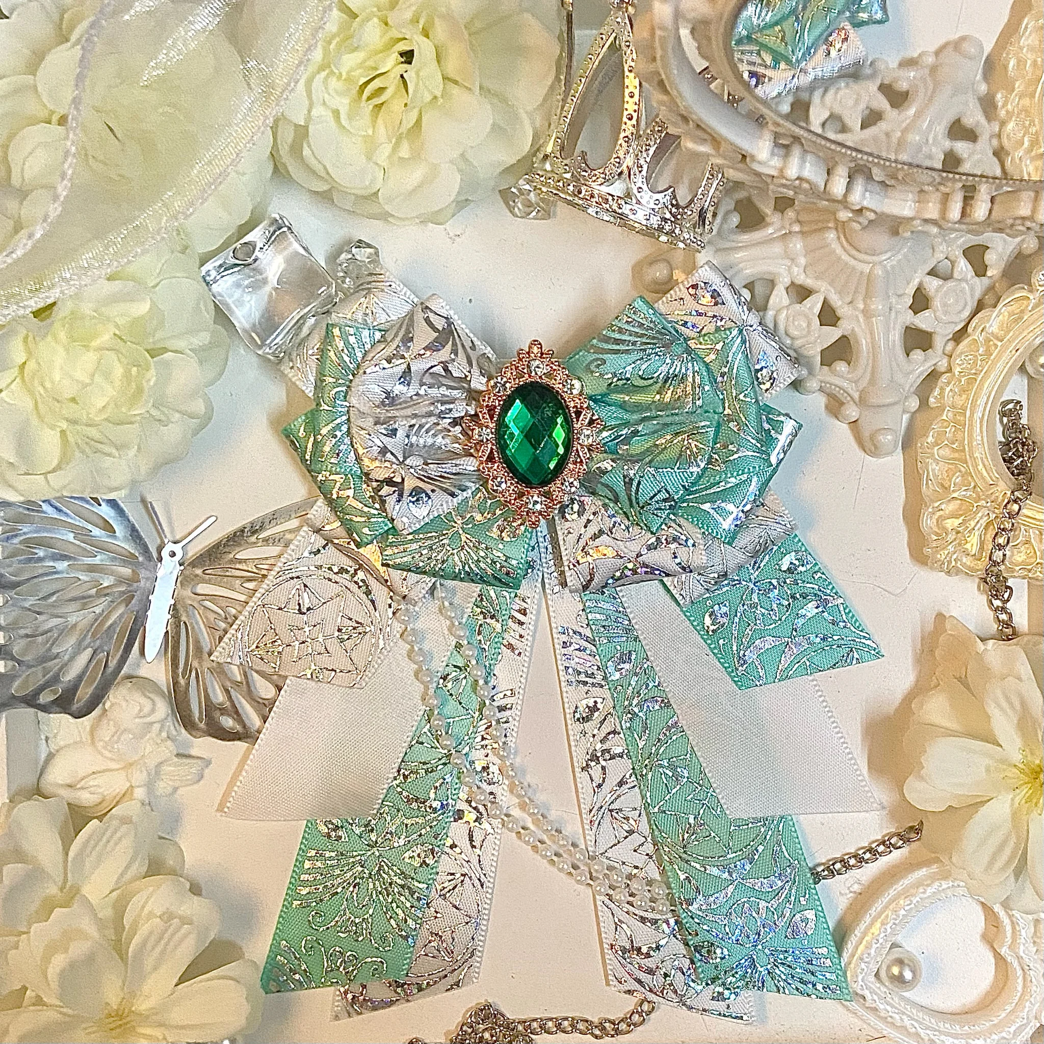 قوس عصا دعم DIY، مروحة دعم، ضوء متدفق، مواد محيطية رائعة، حقيبة ألم Gu Mei Ba Ji Tuo، Lolita