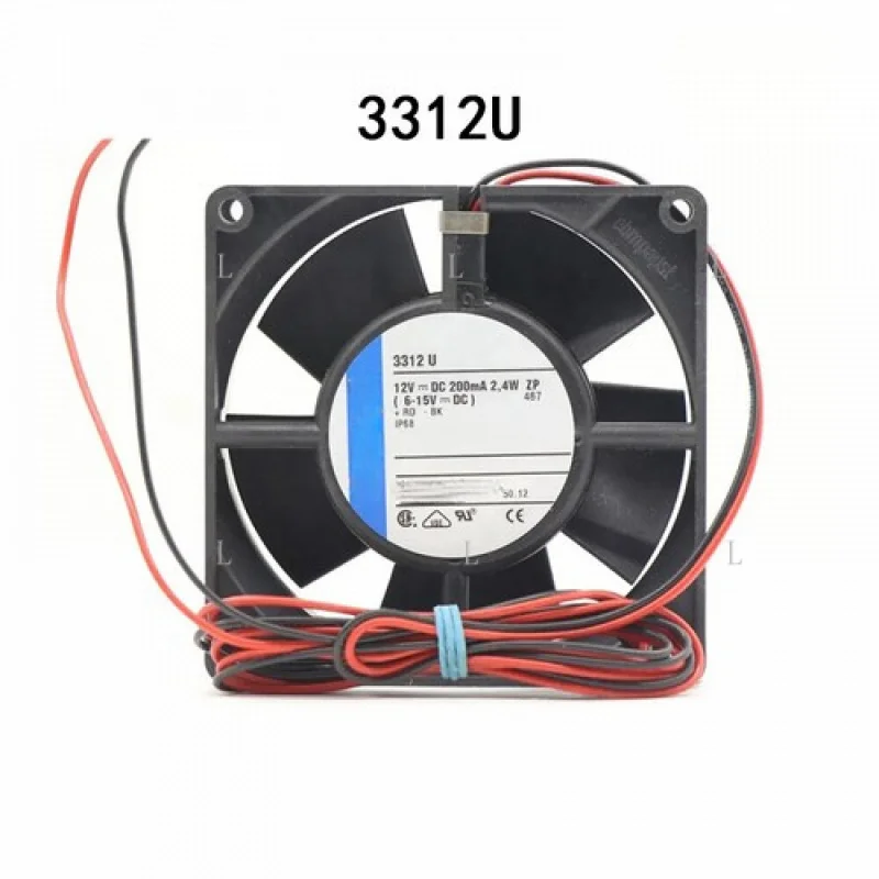 

L Новый для Ebmpaps Осевой вентилятор с низким энергопотреблением 3312U 92*92*32 мм 2,4 Вт DC12V 235 мА Серверный вентилятор