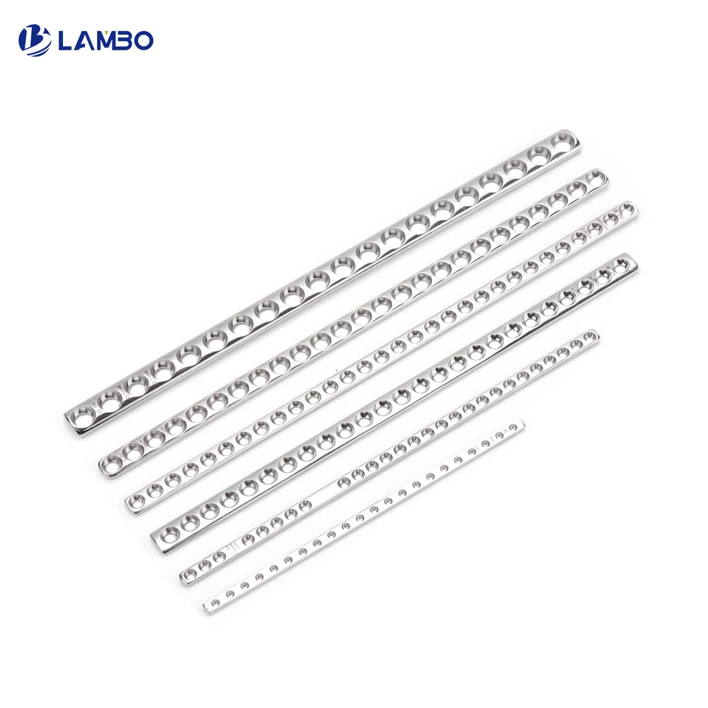 S.S., 1pc, 1.5/2.0/2.4mm Straight Cuttable Plate for Veterinary, Orthopedic Implants, Pet Hand Tools, Surgical Instruments