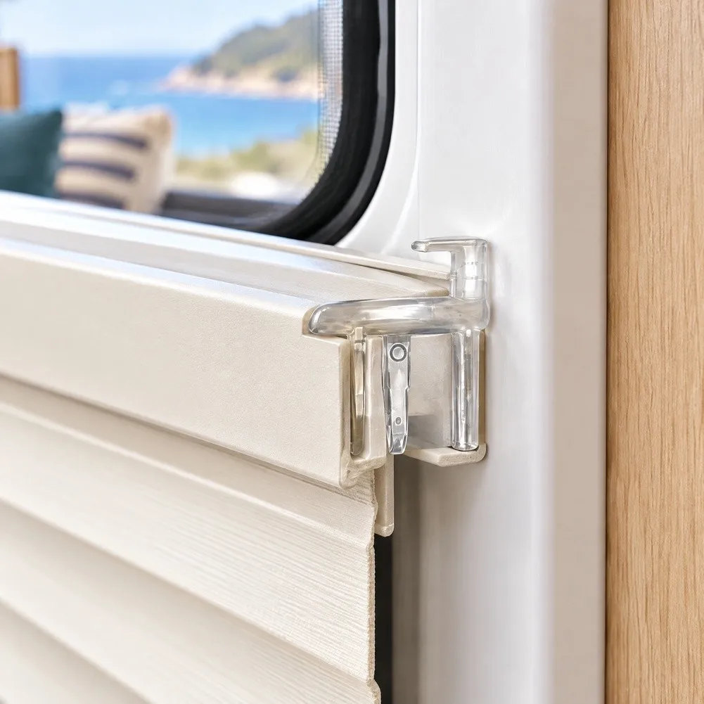 White ABS End Clip SE910411 Fits For Dometic Fly Screen for RV For caravan Window Louver Blind Direct Install 10 pcs