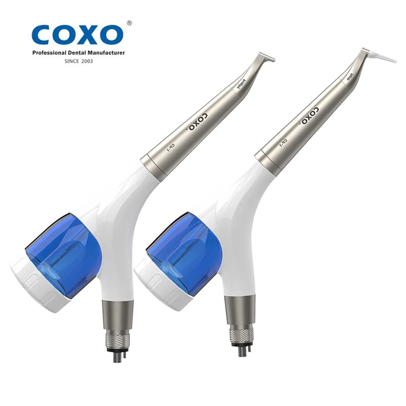 COXO CP-1 Dental Air Polisher Sandblaster Air Flow Tooth Whitening Polishing Whitening 360°Rotation Dentisty Tools 2/4 Holes