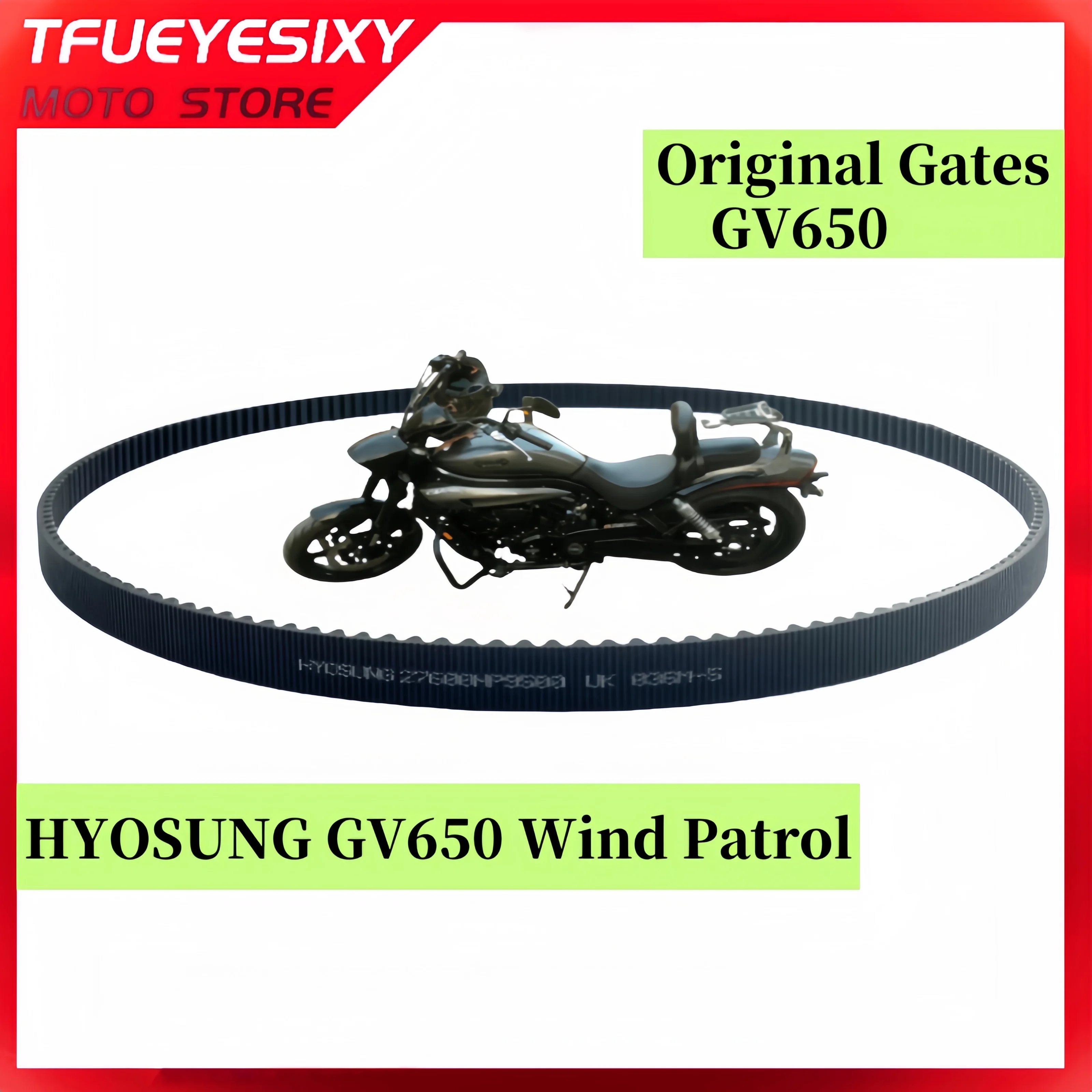 

Оригинальный мотоциклетный ремень для ворот для HYOSUNG GV650, расширенный ремень двигателя Wind Patrol 27600HP9500