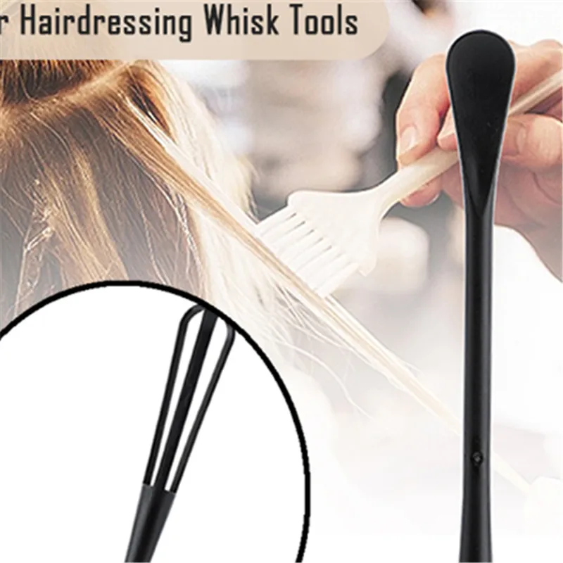 

1pcs Hairdressing Dye Mixer Cream Whisk Plastic Dying Agitator Barbe Styling accessories Kitchen Whisks Tool