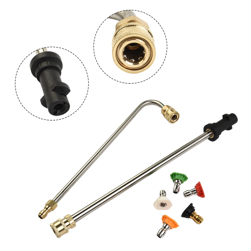 High Pressure Car Wash Water Gunss Elbow 1/4 Quick Connection Right Angle 90 Degree Extension Rod High Pressure Water Gunss