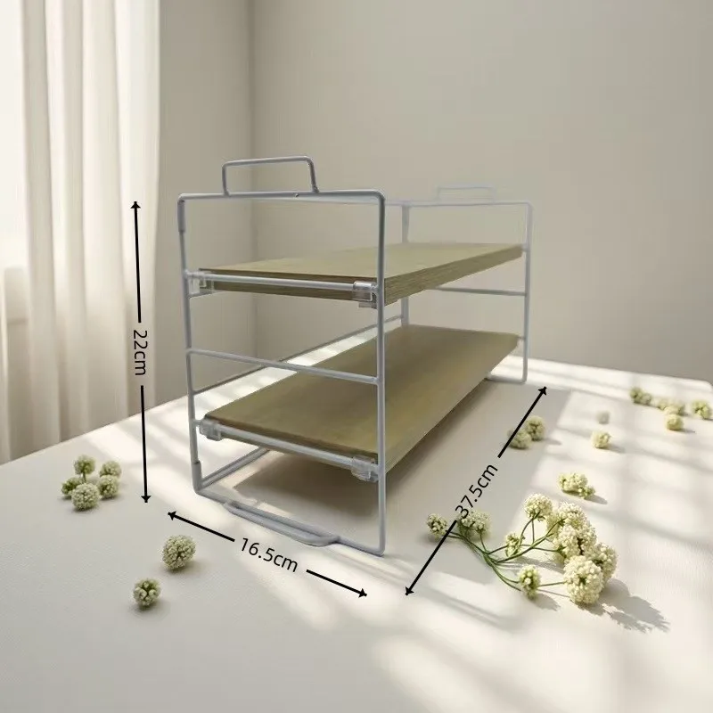 Multi-Purpose Carbon Steel Storage Rack-Desktop Organizer For Home& Office-Versatile Design