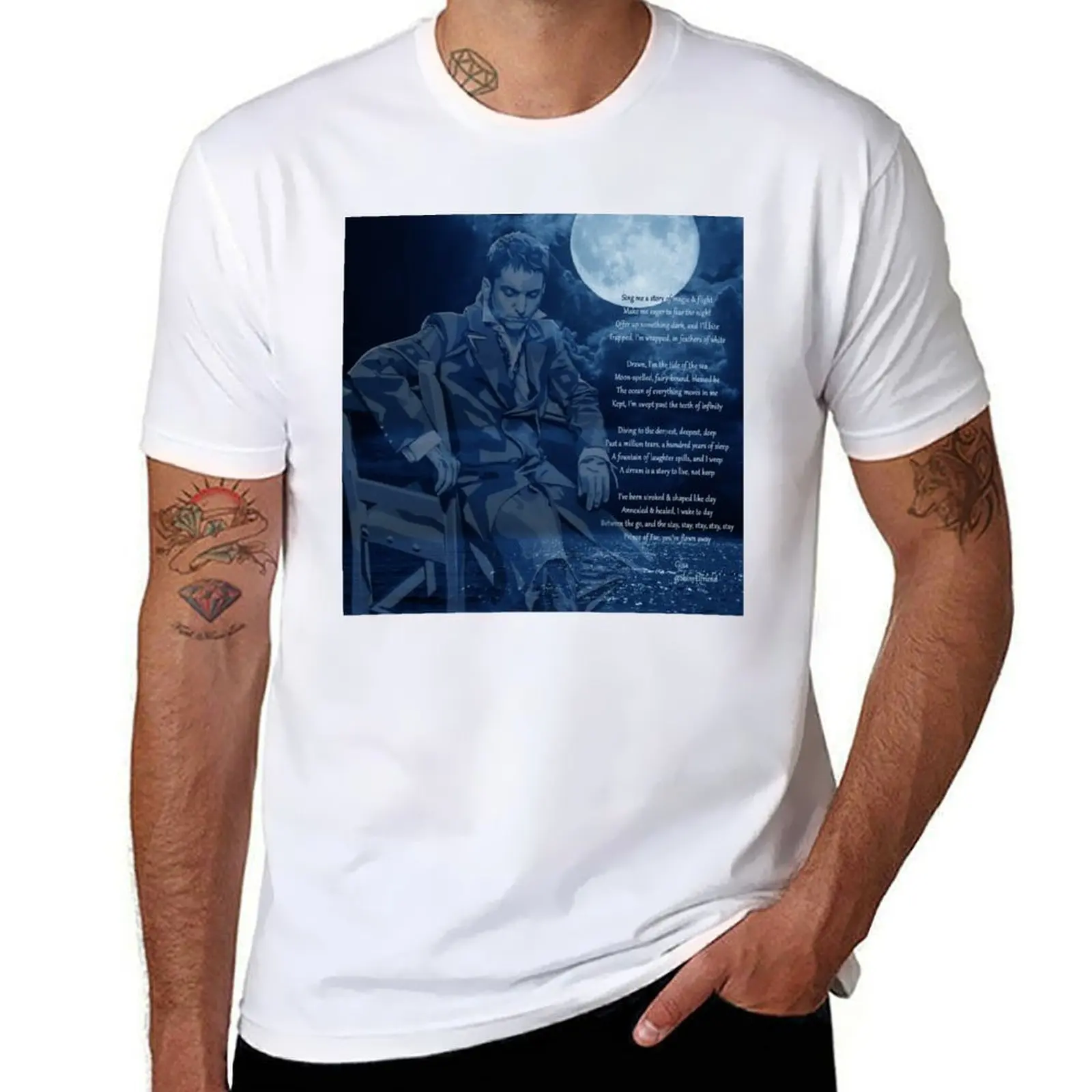 Mitch Grassi of Pentatonix в роли Prince of Fae с Poem Футболка мужская футболка дизайнерские хлопковые футболки мужская футболка из 100%