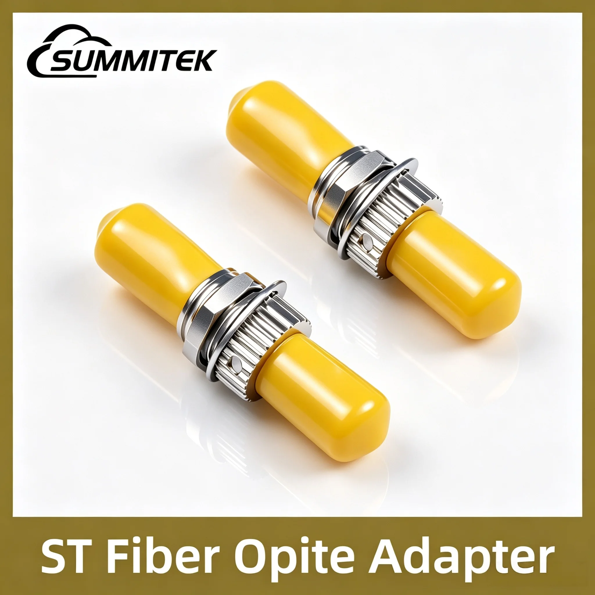 SUMMITEK 10/20/50PCS ST to ST Fiber Opitc Adapter Single Cable Connector Coupler