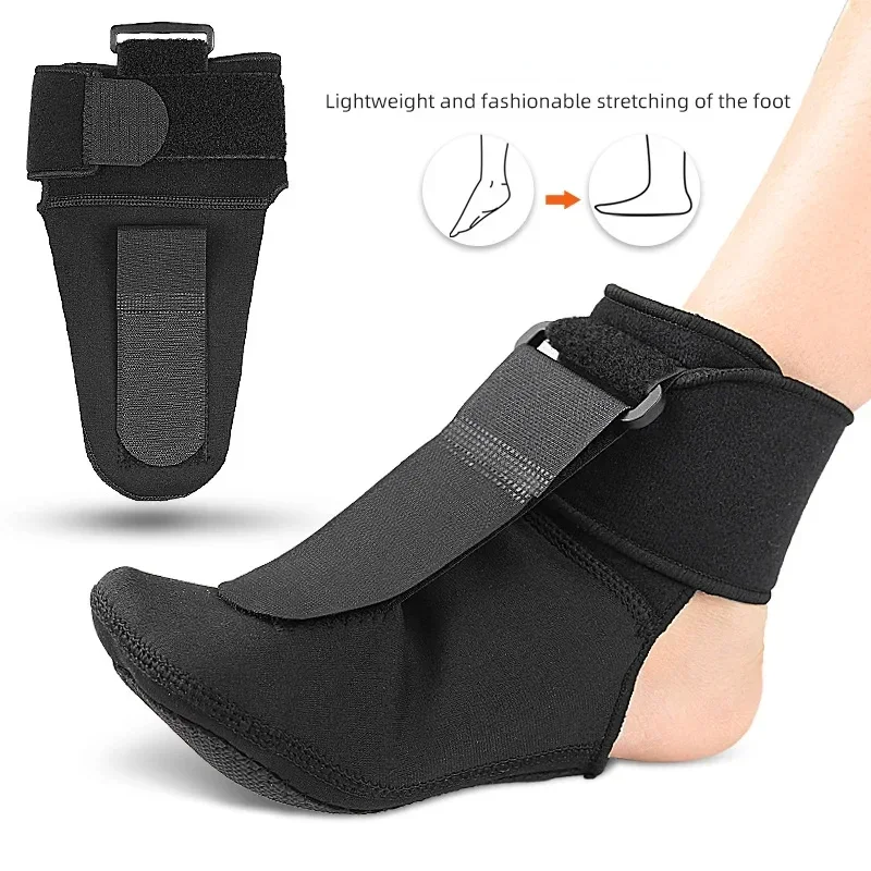 Adjustable Plantar Fasciitis Night Foot Splint Drop Orthotic Brace Elastic Dorsal Night Splint Foot Rehabilitation Stretch Strap