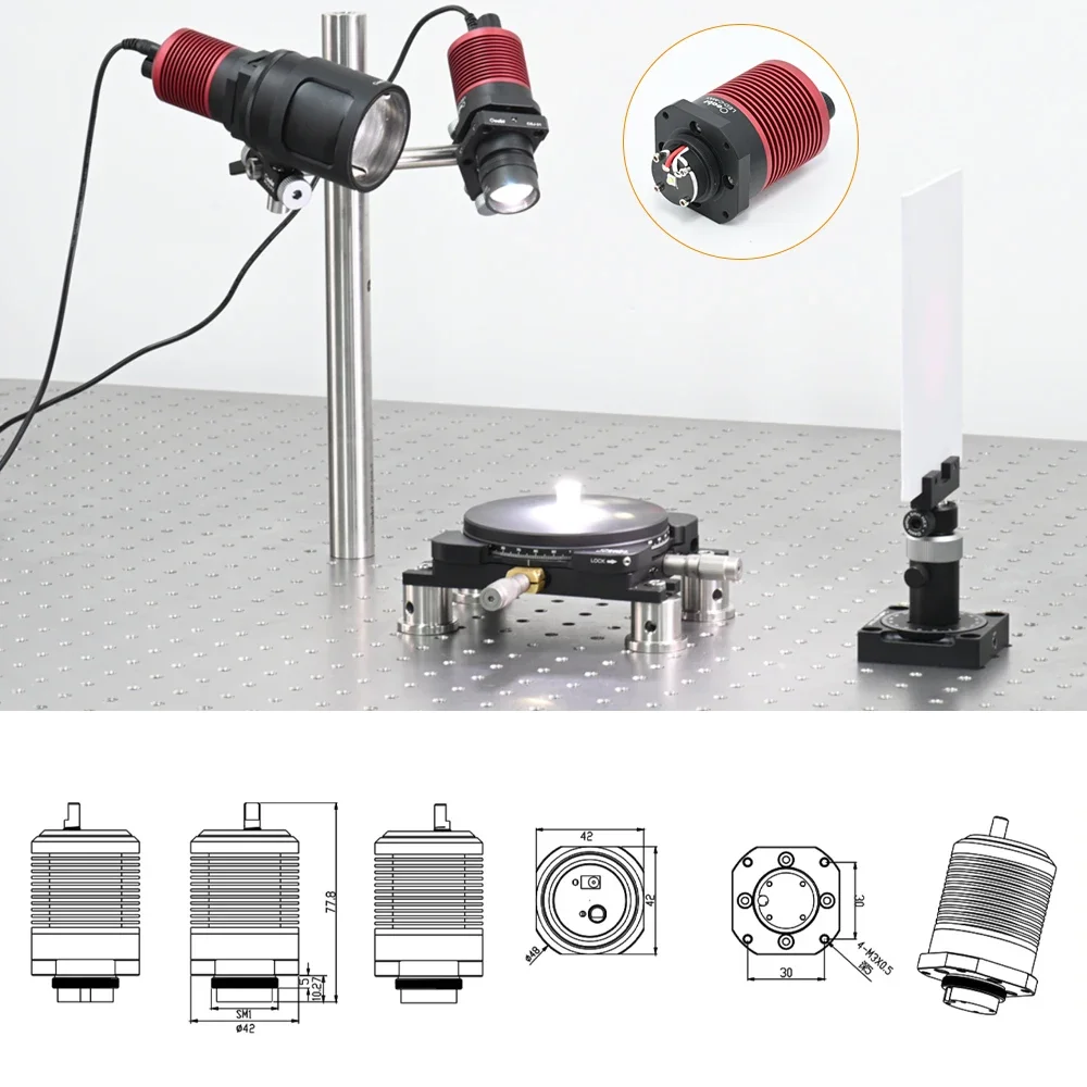 LED-C Series LED Experimental Light Source Machine Vision Light Source Camera Microscope Light Source Teaching Instrument Optics