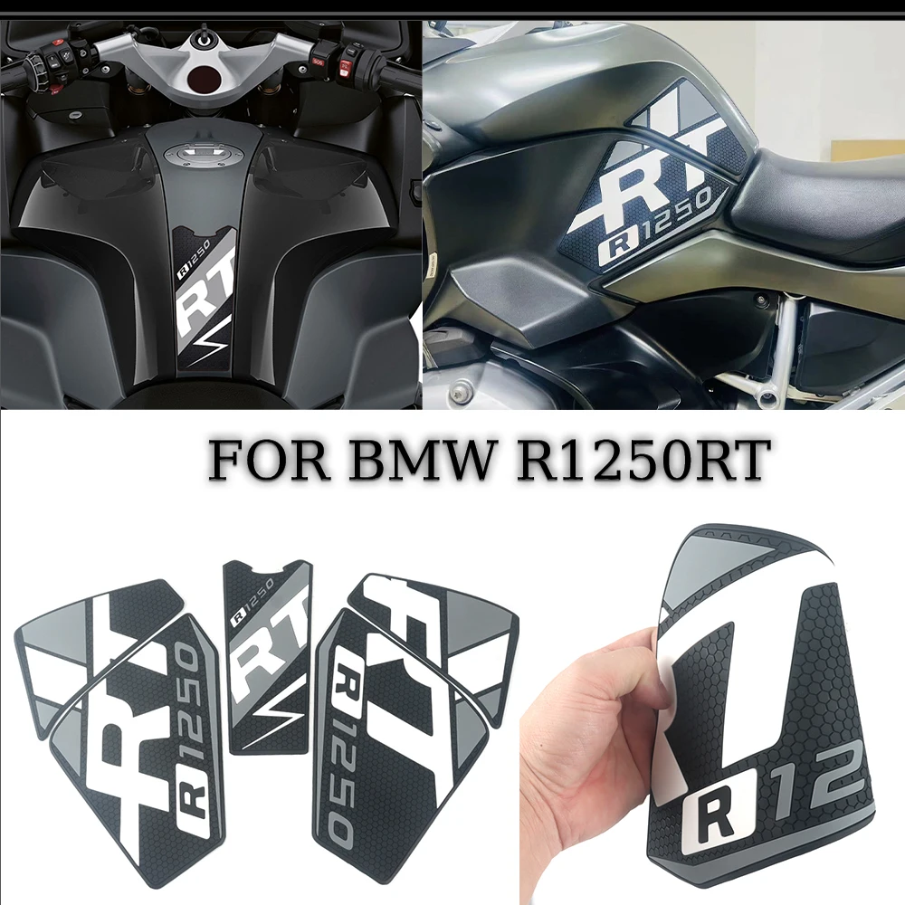 

Motorcycle Tank Pad Stickers For BMW R1250RT R 1250 RT Fuel Oil Kit Knee Fish Bone Protector Rubber traction pad Protector