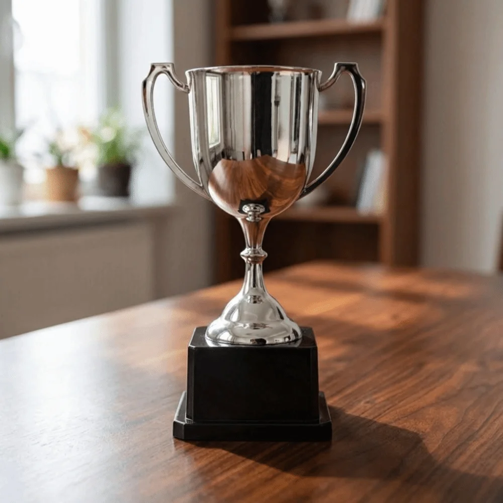 DIY Trophy Vase Achievement Award Celebration Flower Trophy for Competition Floral Arrangement Romantic Bouquet Wrapping Package