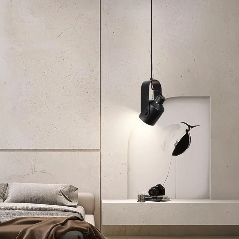 Imagem -02 - Nordic Led Rotatable Iron Pendant Light Lâmpada de Suspensão para Teto Quarto Jantar Estudo Sala de Estar Luminária Doméstica Iluminação