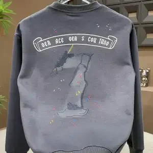 جديد الخريف العصرية العلامة التجارية الرقمية المطبوعة جولة الرقبة البلوز الرجال عارضة العصرية تي شيرت جولة الرقبة عارضة قميص #3