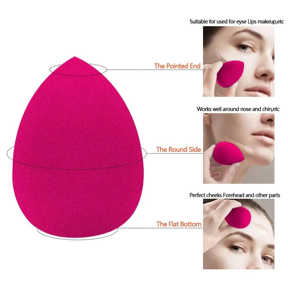 Beauty egg powder puff wet and dry dual-use foundation sponge beauty tool soft skin-friendly durable women's makeup accessories