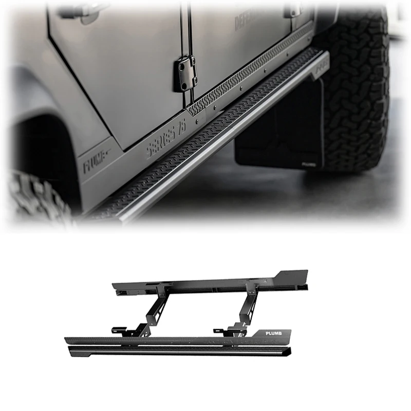 Plumb 76 Serie Voor Land Rover Side Step Kit Materiaal Aluminium Voor Verdediger 90/110/130