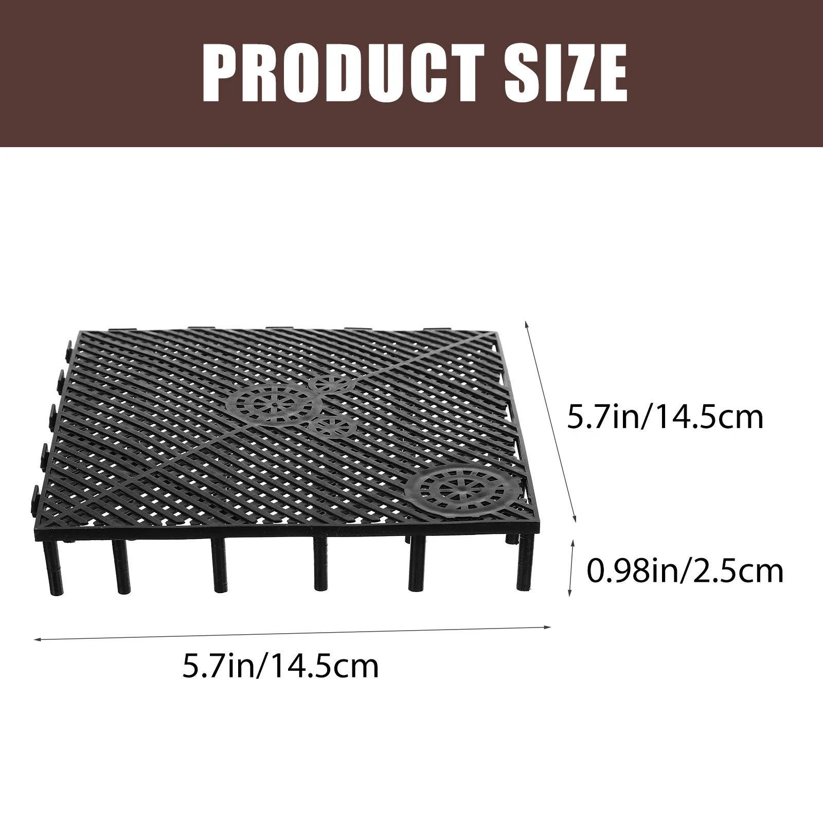 

6pcs Bottom Filter Grid Plate For Aquarium Diy Fish Tank System Multi-Hole Splicing Wear-Resistant Plastic Gravel Filter Board