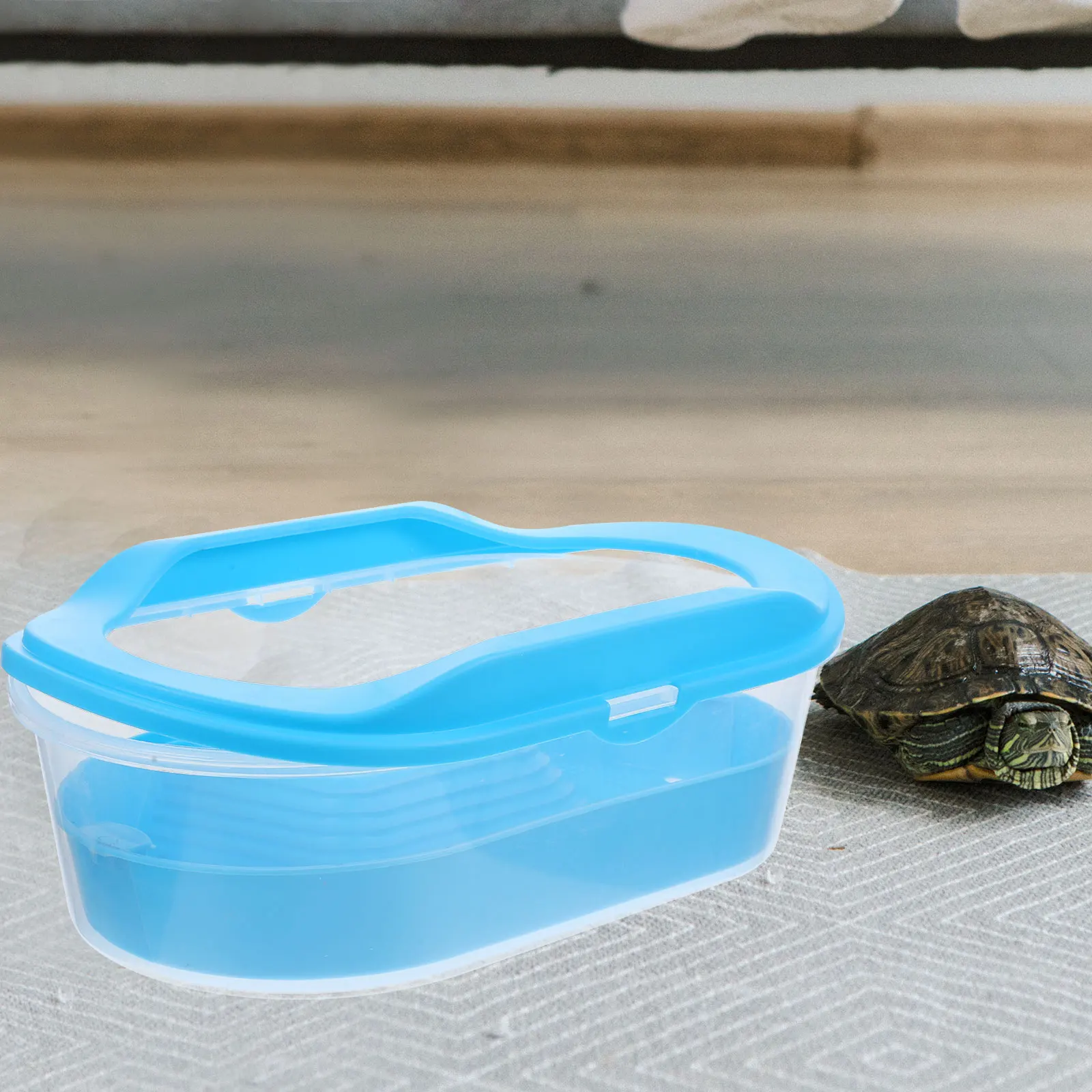 

Triple Layer Turtle Tank Spacious Cylinder Drying Platform Escape Prevention Half Water Plastic Fish Tank Pet Feeding Box Large