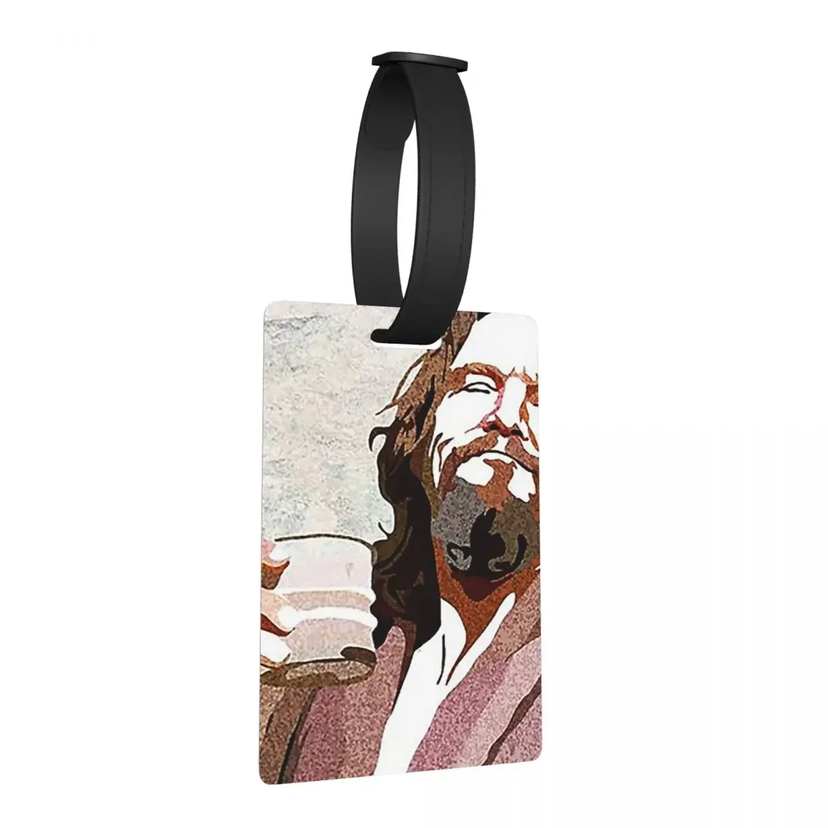 

Багажные бирки Big Lebowski Dude Portrai, аксессуары для чемодана, дорожная милая багажная бирка, держатель этикетки, идентификационное имя, адрес