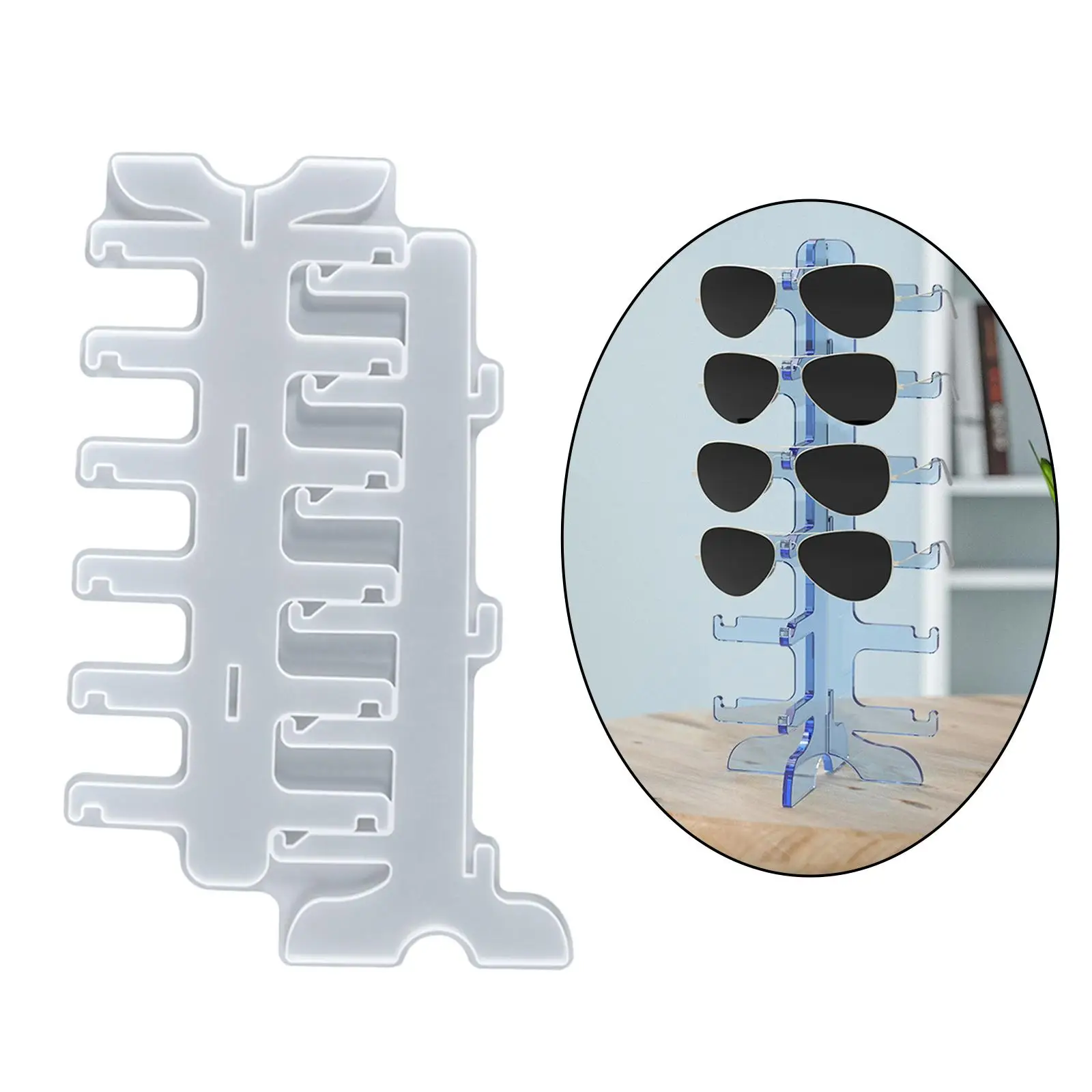 Silicone Óculos Rack, Jóias Titular, Colar Display