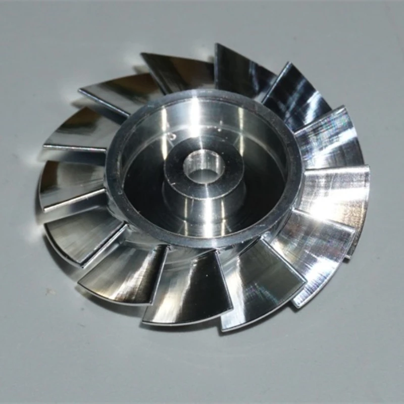 

CNC machining of high-precision 27mm aluminum impeller, 100000 rpm level high-speed fan duct fan blade impeller