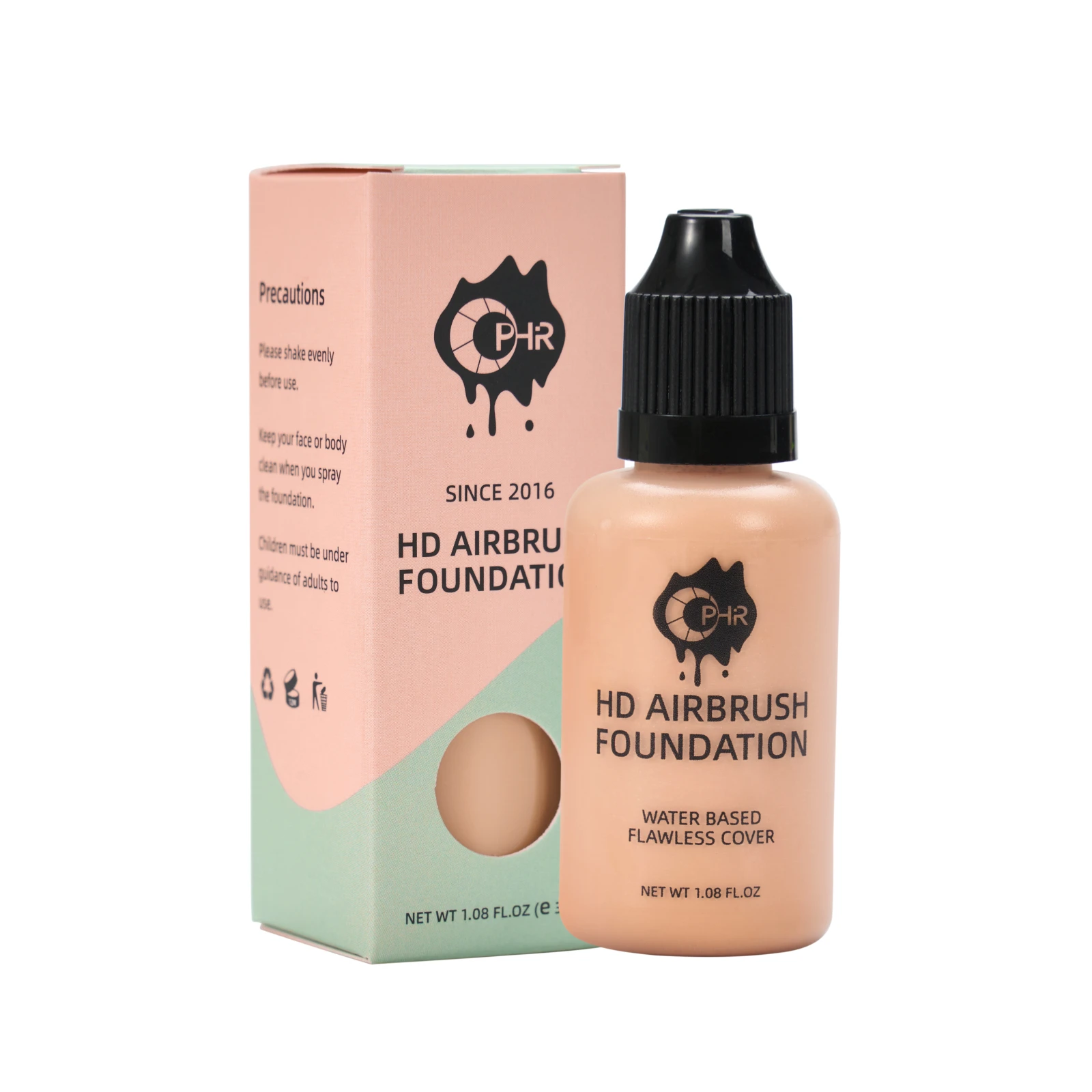 OPHIR-base de aerógrafo profesional, 30ml/botella, 7 colores para elegir, base de maquillaje en aerosol para Kit de aerógrafo TA007
