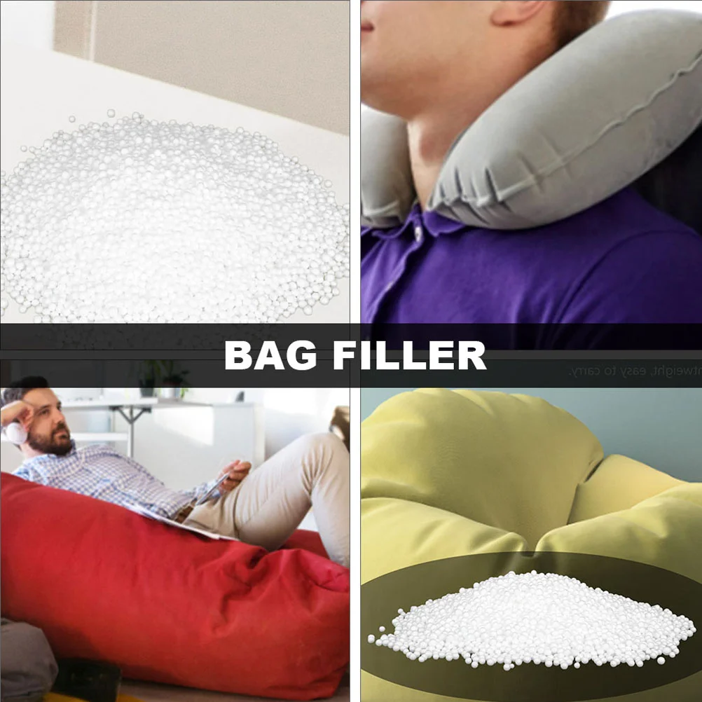 Beanbag Filling Beans Foam Particles Sandbags Foams Beads For Pillow DIY Ball White